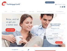 Tablet Screenshot of mortgagecentre.com
